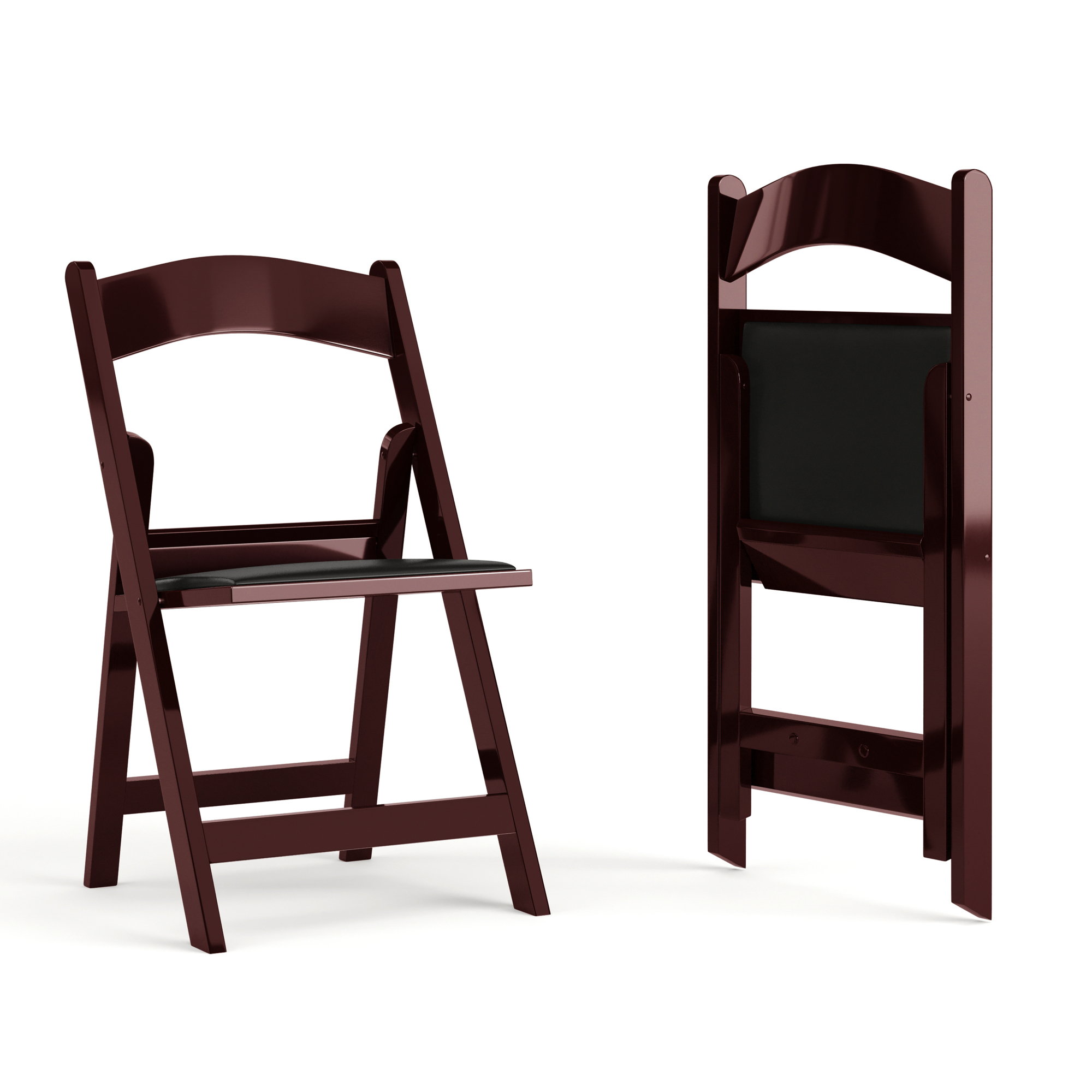 Flash Furniture, Folding Chair-Red Mahogany-2 Pack- Event Chair, Included (qty.) 2 Model# 2LEL1MAH